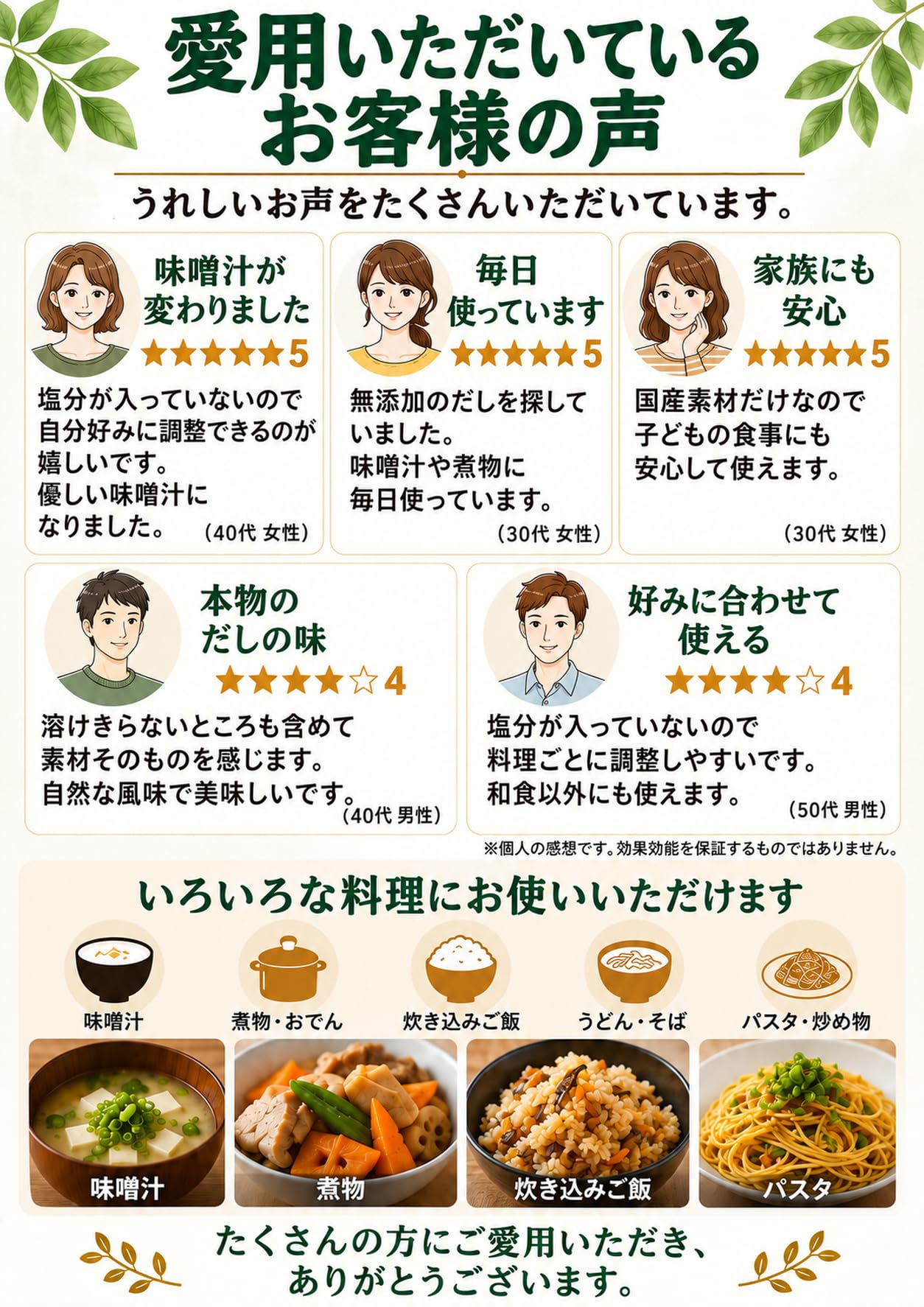 五味夢中 無添加国産だし粉 360g（医師監修）
