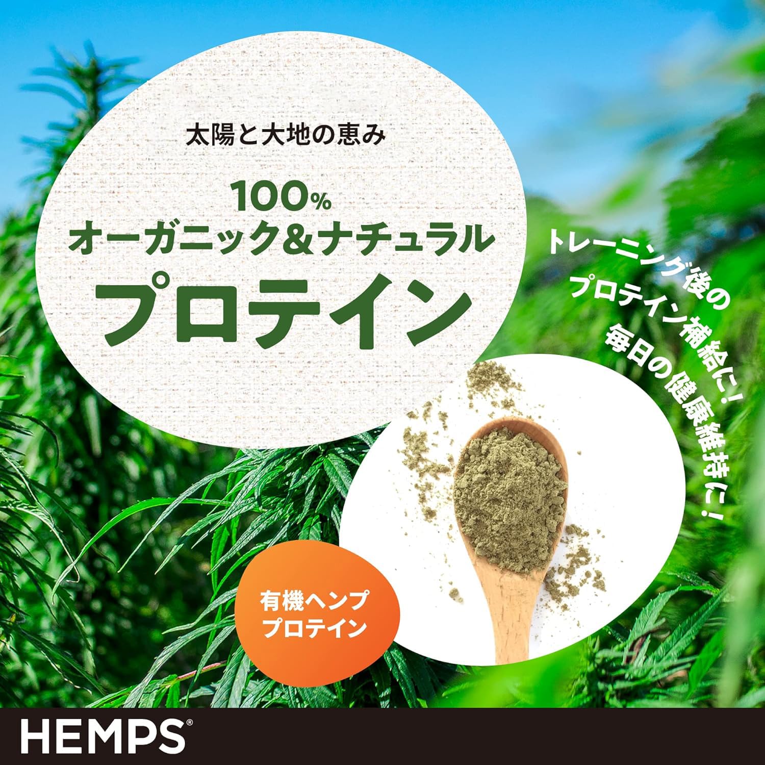 HEMPS 有機ヘンププロテイン 400g