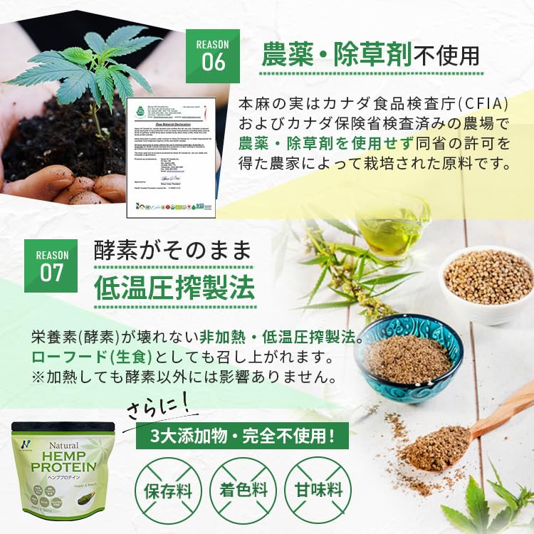 ニューサイエンス 麻の実ヘンププロテインパウダー 454g