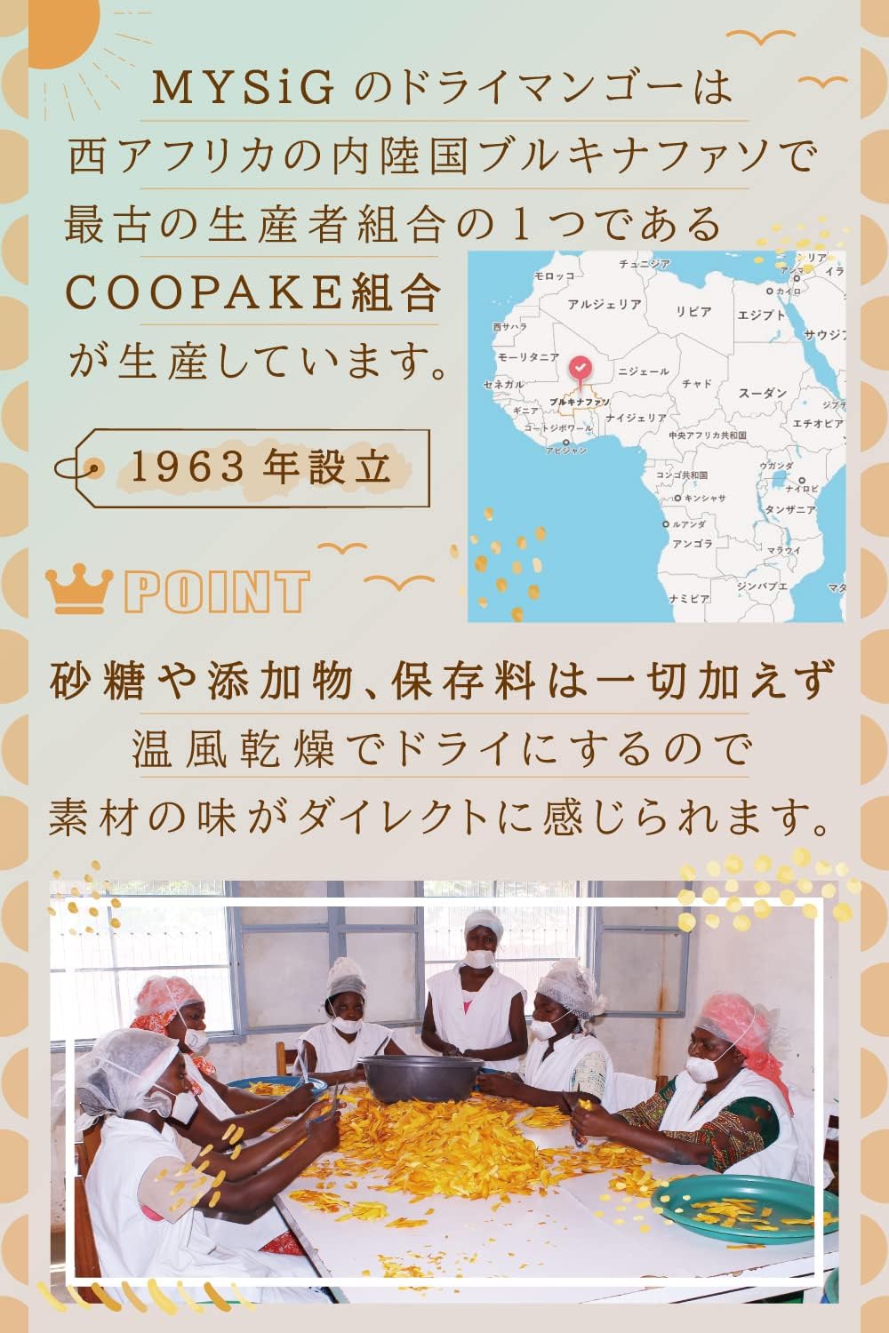 オーガニックドライマンゴー 200g