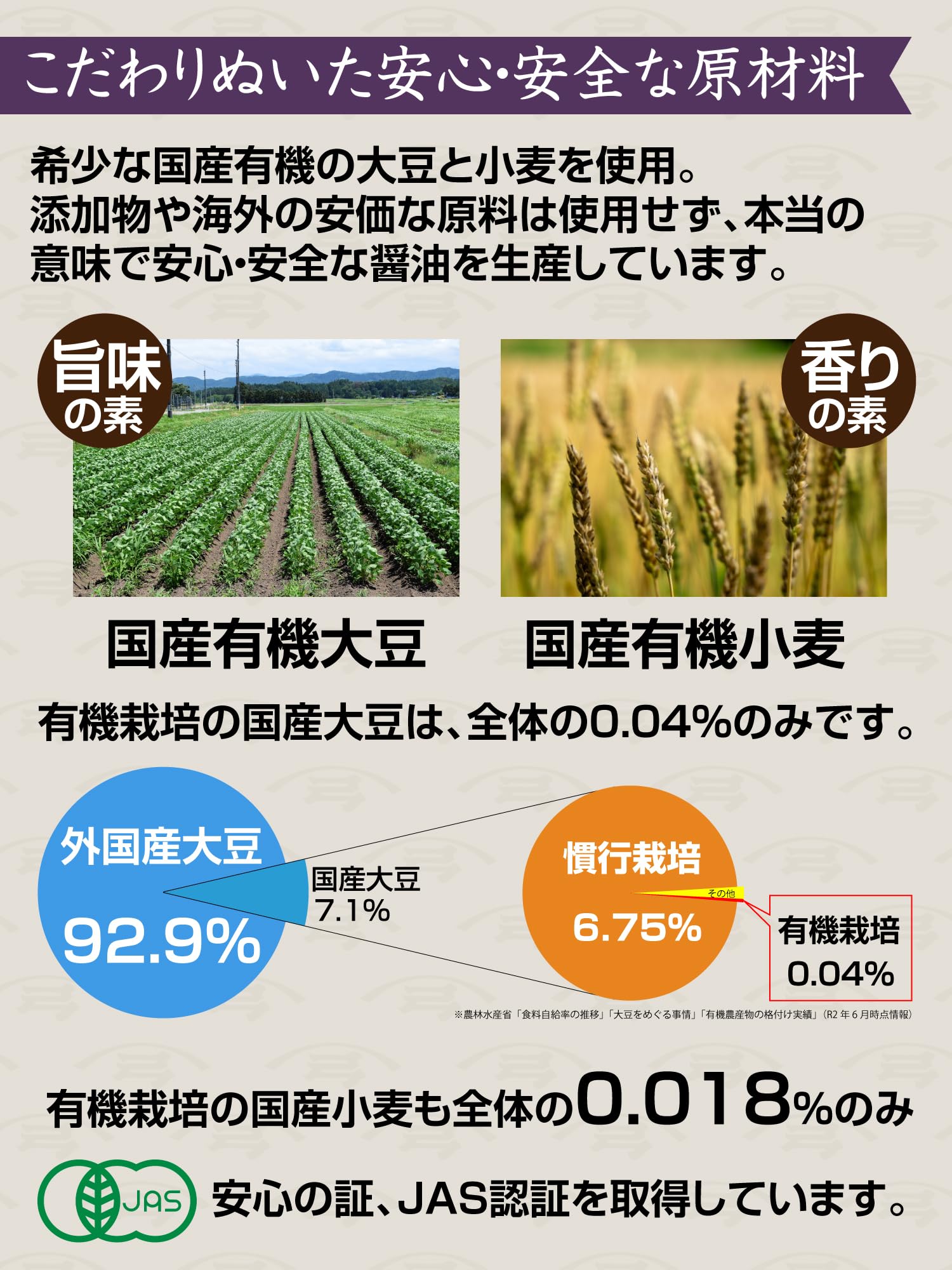 弓削多醤油 有機しょうゆ 720ml 有機醤油 有機大豆 (1)の商品画像（パッケージ）