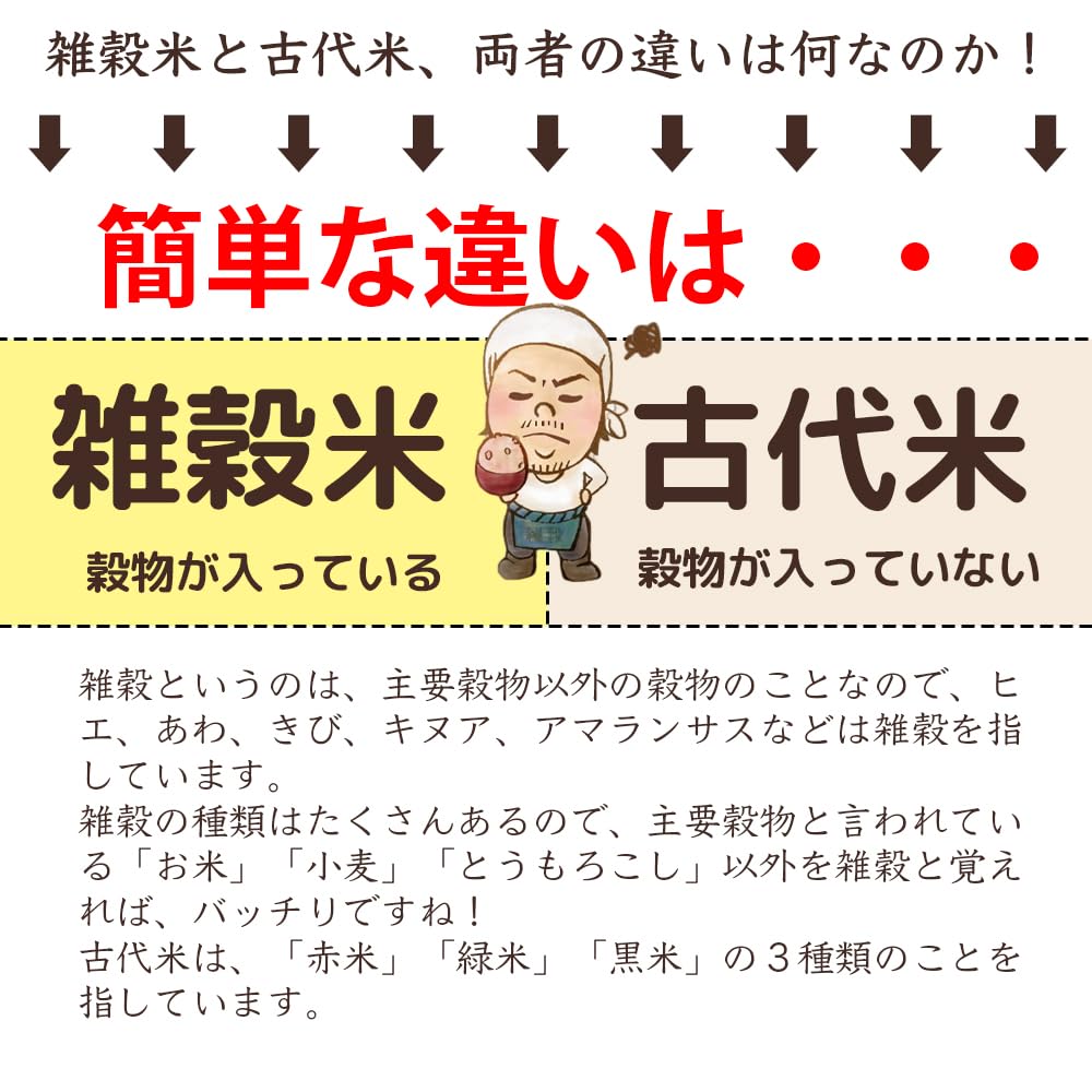 雑穀米本舗 古代米4種ブレンド 1kg